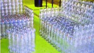 Использование пластиковых бутылок для создания садовой мебели (видео) с фото